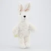Baby Schlenkertier Hase weiß - 20cm