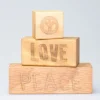 Beste Wünsche Bausteine -love & peace