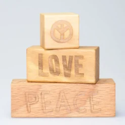Beste Wünsche Bausteine -love & peace