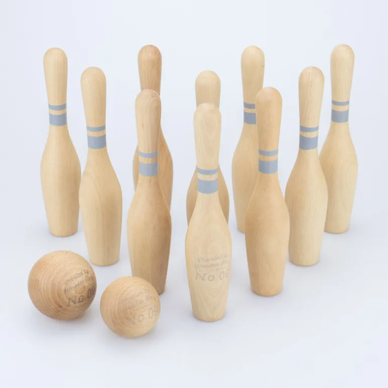 Bowling-Set - natur