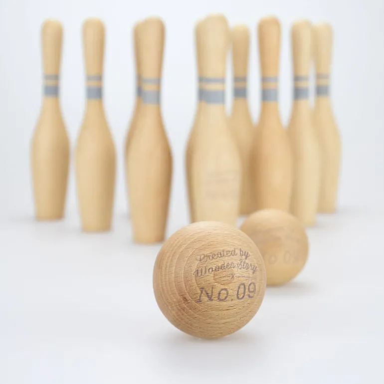Bowling-Set - natur