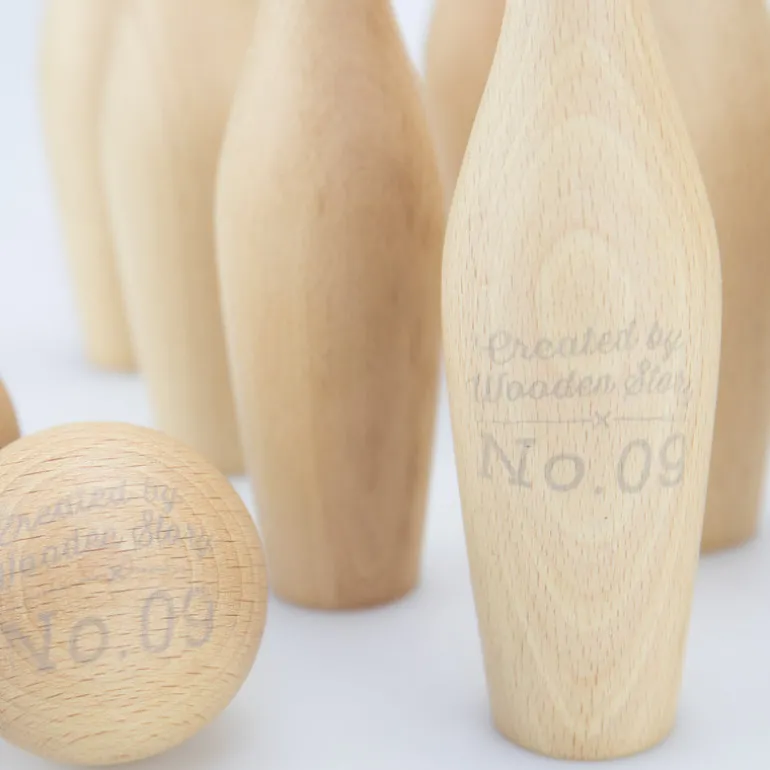 Bowling-Set - natur