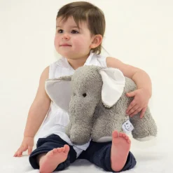 Elefant Stofftier Plümifant grau