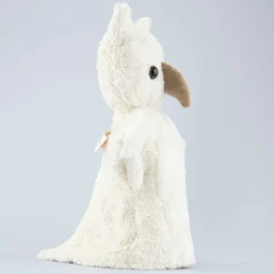 Eule Handpuppe weiß