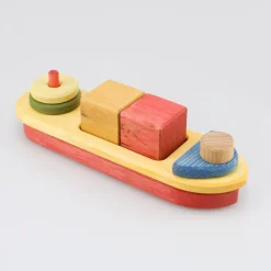 Frachtschiff bunt zum Stecken