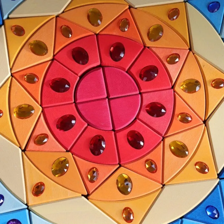Grimm's Glitzermandala Sonne