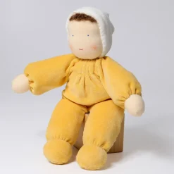 Grimm's Kuschelpuppe gelb - 30cm