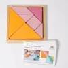 Grimm's Legespielset Tangram rosa-orange