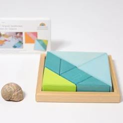 Grimm's Legespielset Tangram türkis