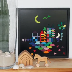 Grimm's Magnettafel Blackboard groß - 50x50cm