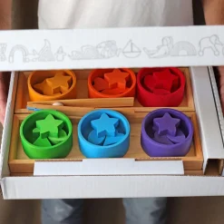 Grimm's Sortierspiel Regenbogenschälchen