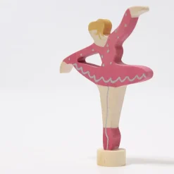 Grimm's Steckfigur Ballerina Rubinrot