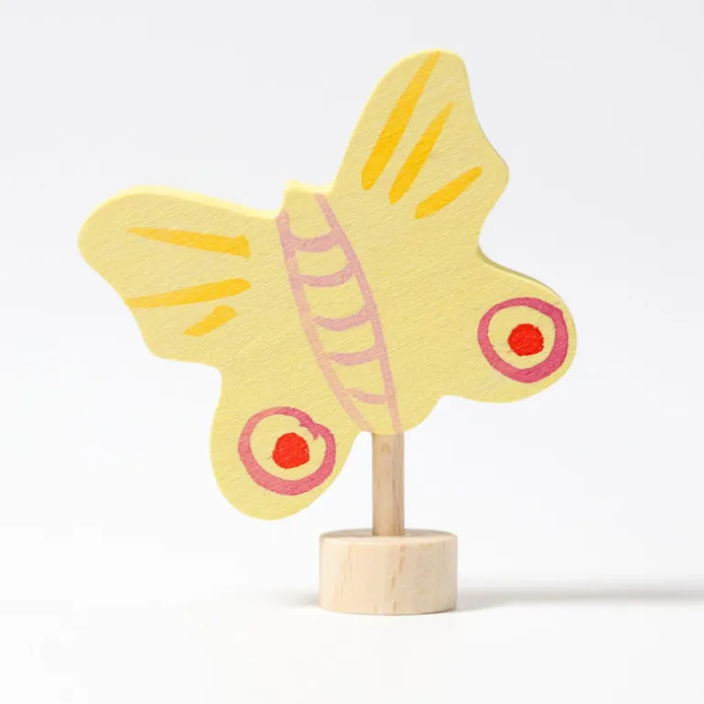 Grimm's Steckfigur gelber Schmetterling