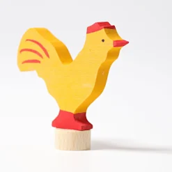 Grimm's Steckfigur gelber Hahn