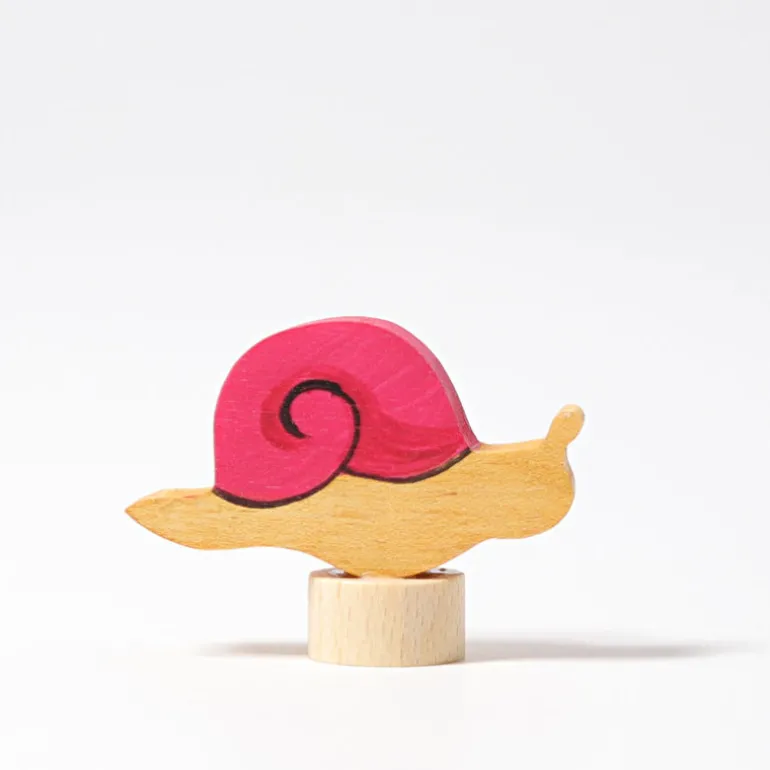 Grimm's Steckfigur Rosa Schnecke