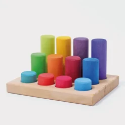 Grimm's Steckspiel Kleine Walzen Regenbogen