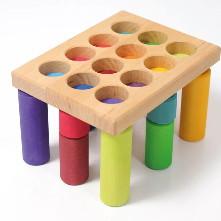 Grimm's Steckspiel Kleine Walzen Regenbogen