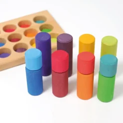 Grimm's Steckspiel Kleine Walzen Regenbogen