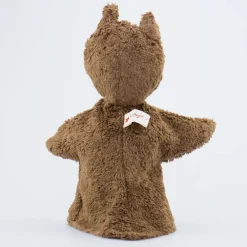 Handpuppe Eule braun