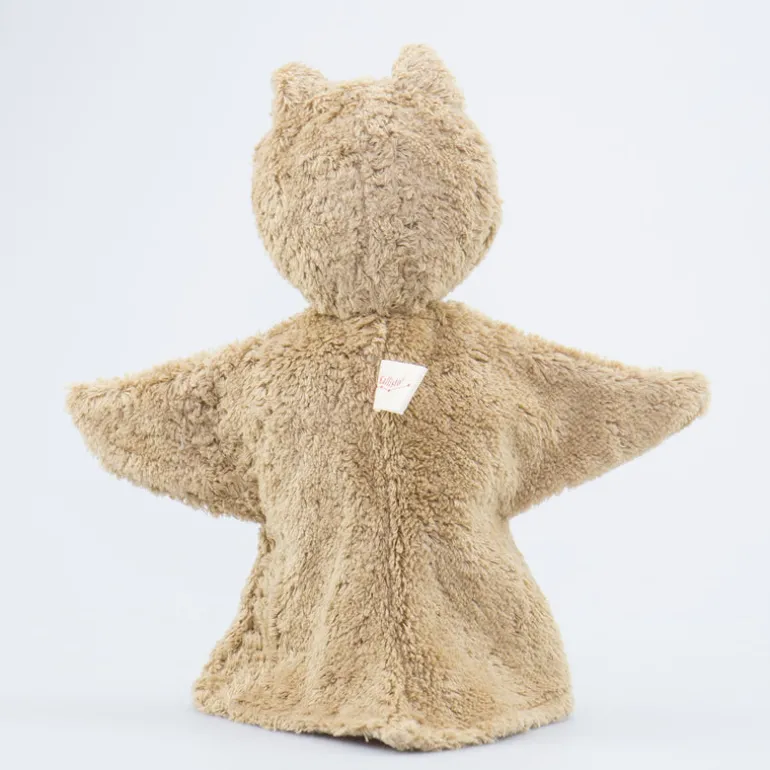 Handpuppe Eule hellbraun
