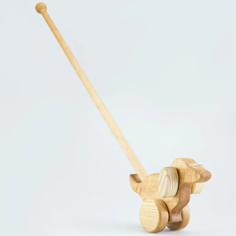 Holz Hund zum Schieben
