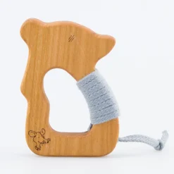 Holzgreiftier Maus mit Bio-Baumwollgarn
