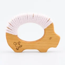 Holzgreiftier Schwein mit Bio-Baumwollgarn