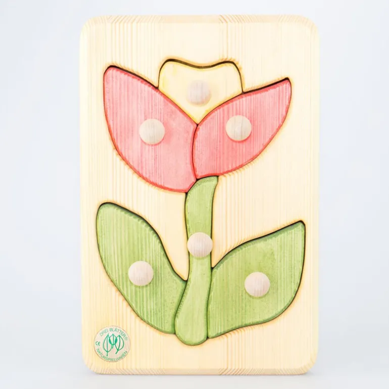 Holzpuzzle Blume