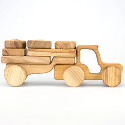Holztraktor zum Stecken