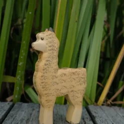 Holzwald Holzfigur Alpaka