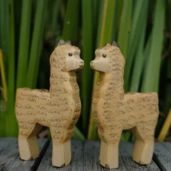 Holzwald Holzfigur Alpaka