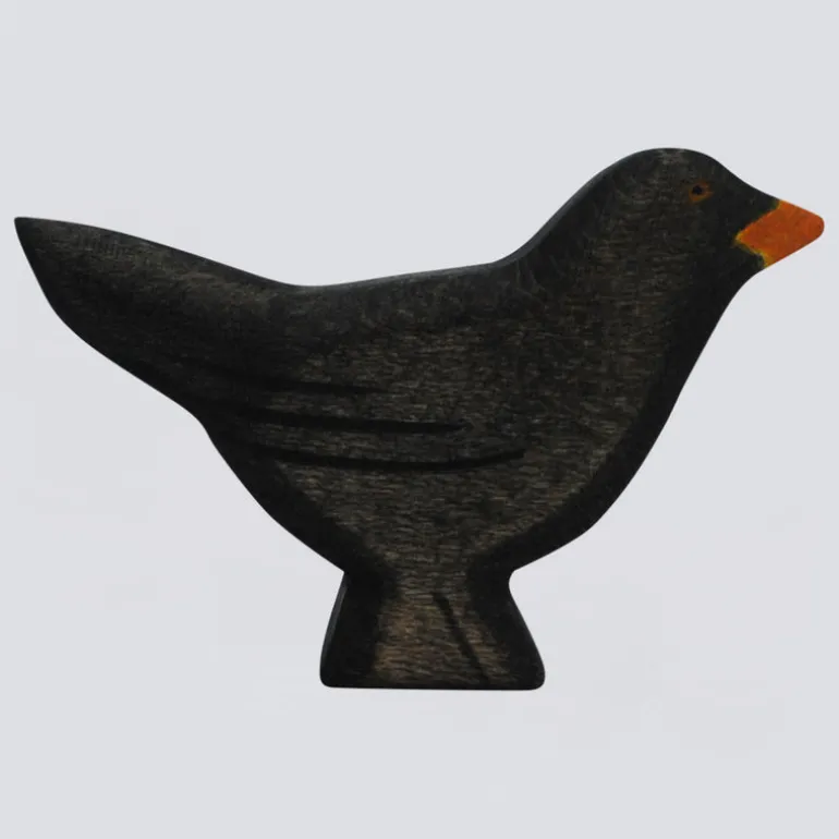 Holzwald Holzfigur Amsel