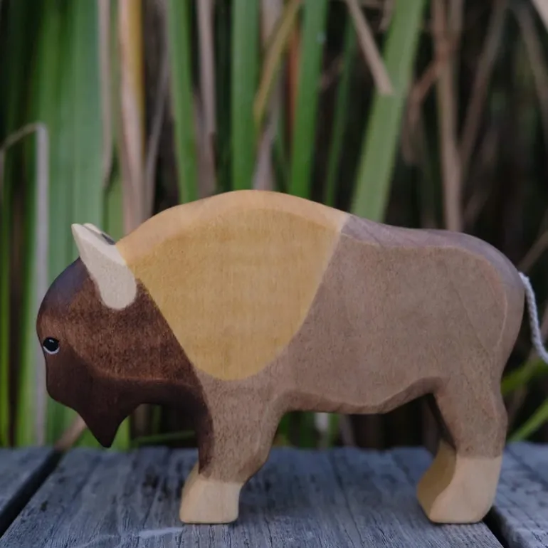 Holzwald Holzfigur Bison