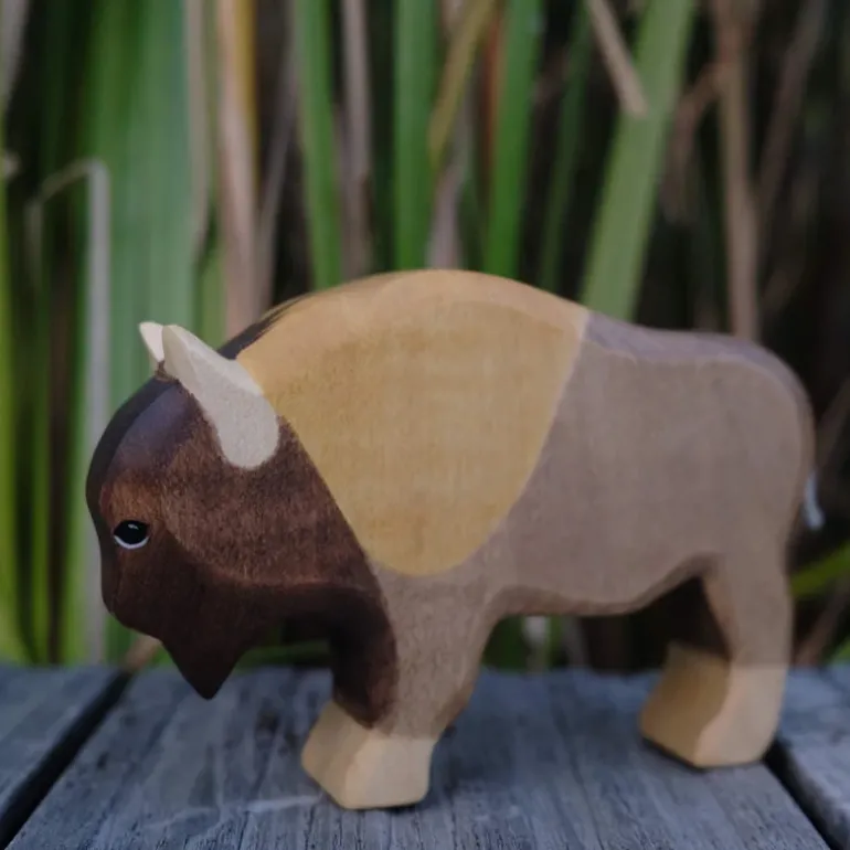 Holzwald Holzfigur Bison