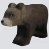 Holzwald Holzfigur Bär klein gehend