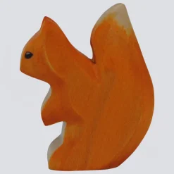 Holzwald Holzfigur Eichhörnchen klein
