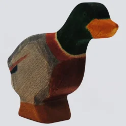 Holzwald Holzfigur Erpel gestreckt