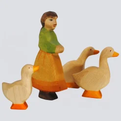 Holzwald Holzfigur Gänseliesel