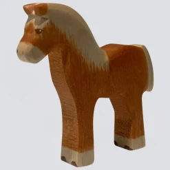 Holzwald Holzfigur Haflinger Fohlen