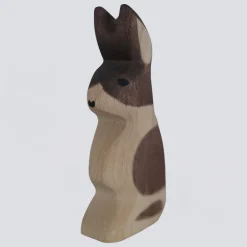 Holzwald Holzfigur Hase Ohr hoch