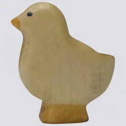 Holzwald Holzfigur Küken dunkel