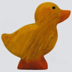 Holzwald Holzfigur Küken hell