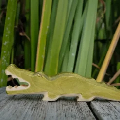 Holzwald Holzfigur Krokodil