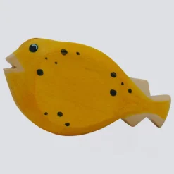 Holzwald Holzfigur Kugelfisch