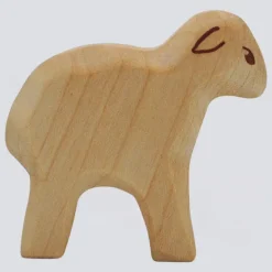 Holzwald Holzfigur Lamm stehend