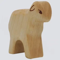 Holzwald Holzfigur Lamm stehend