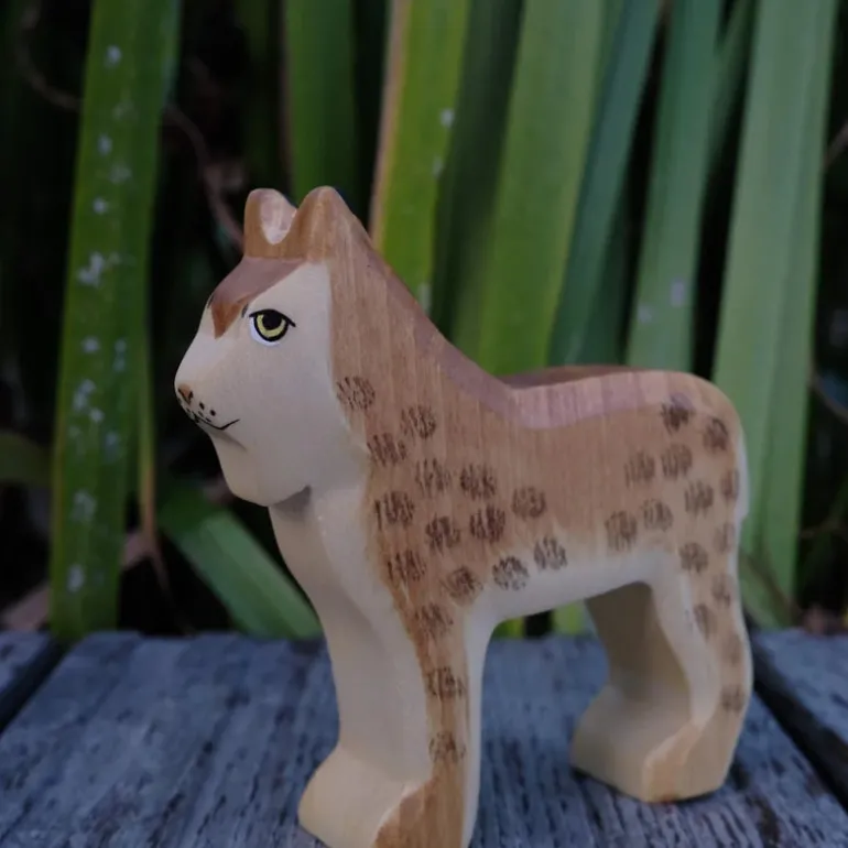 Holzwald Holzfigur Luchs