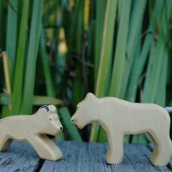 Holzwald Holzfigur Löwe klein