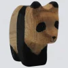 Holzwald Holzfigur Panda klein