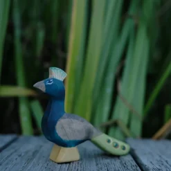 Holzwald Holzfigur Pfau